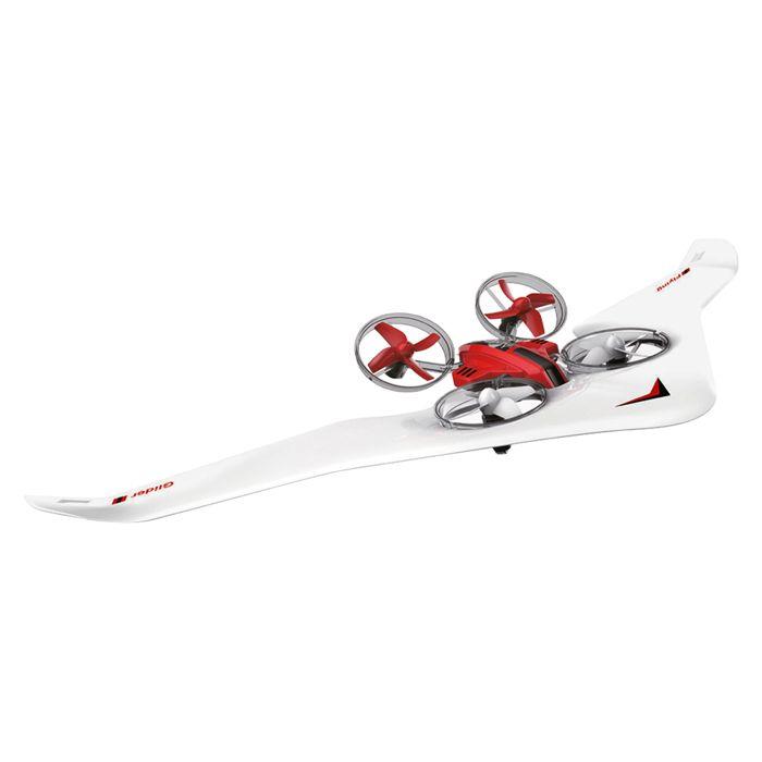Drone quadricoptère amewi air genius - tout-en-un - rouge - extérieur - 8 min d'autonomie - télécommandé