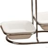 color ceramic Kitchen Ladle Spoon Rest Holder with Polished Stainless Steel Rack