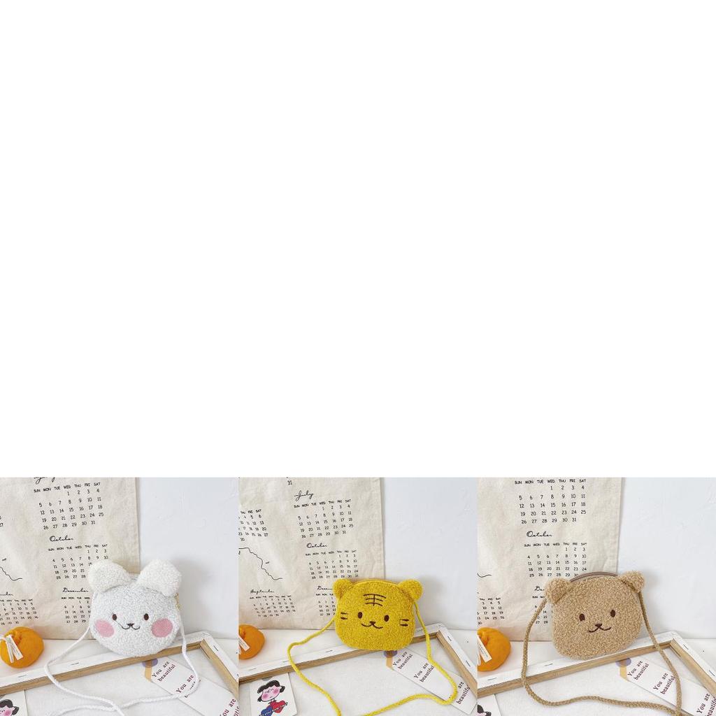 Adorable Plush Kids Shoulder Bag Cute Cartoon Design For Boys And Girls Toddler