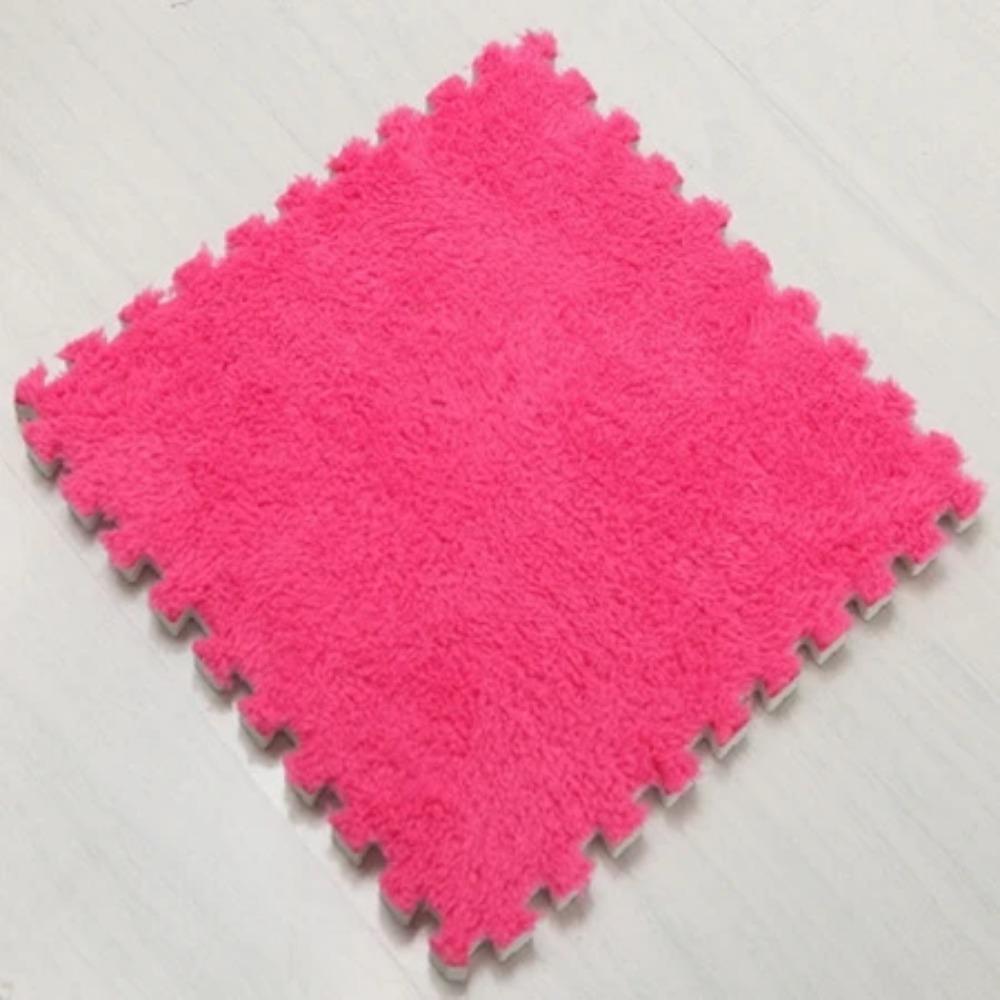 

Горячая Распродажа 30*30*1см Гостиная спальня Детская Мягкий Ковер Волшебный Лоскутный Пазл Соединение Головы Детский Коврик для Ползания 1шт 10pcs ярко-розовый