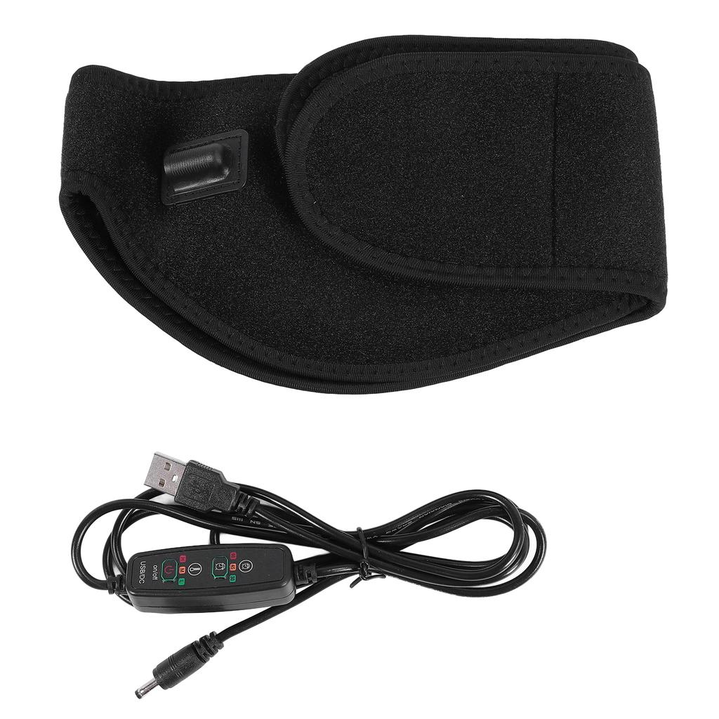 Face Heating Pad with Timer and 3 Temp Settings USB Electric Jaw Heated Wrap for TMJ Teeth Oral