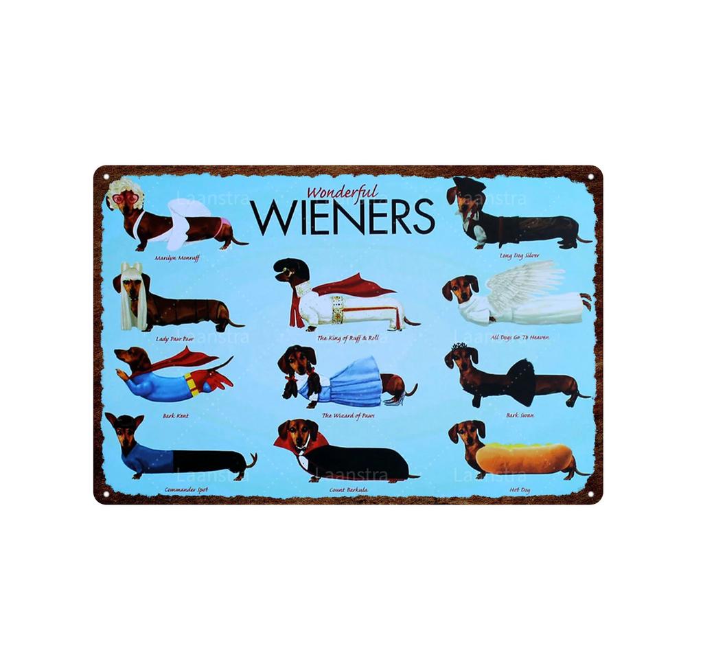 Retro Iron Painting Metal Plaque Attention Animals Dog and Cat Wall Decor Art Poster Tin Signs Bar Home Decoration Painting