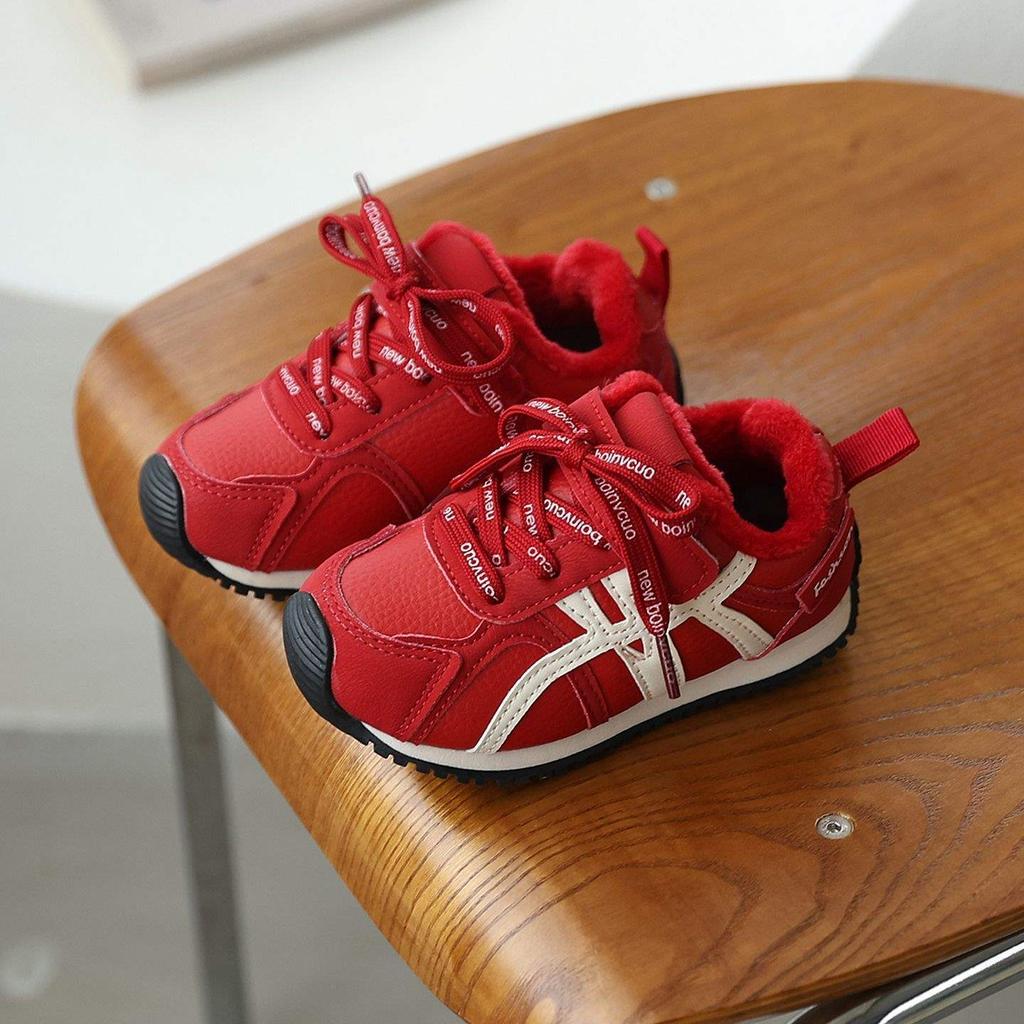 Children's Forrest Gump Shoes 2025 Leather New Spring and Autumn Sports Shoes Boys Versatile Casual Shoes 1-7 Years Old Female Toddler