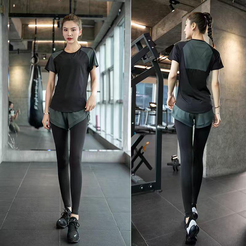 High-Grade Women's Yoga and Fitness Quick-Dry Two-Piece Suit for Spring and Autumn