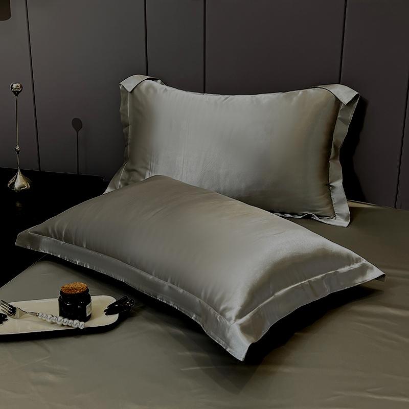 Eis-Seiden-Satin-Kissenbezug mit Reißverschluss - Luxuriöser Imitationsseiden-Kissenbezug