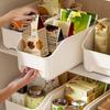 Multifunction Kitchen Storage Box White Transparent Large Capacity Storage Case Desktop Plastic Organizer Container