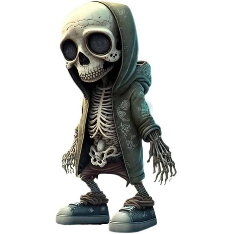Unique Resin Craft Halloween Skull Sculpture Stylish Skeleton Design For Home Dcor Perfect Present For Various Occasions