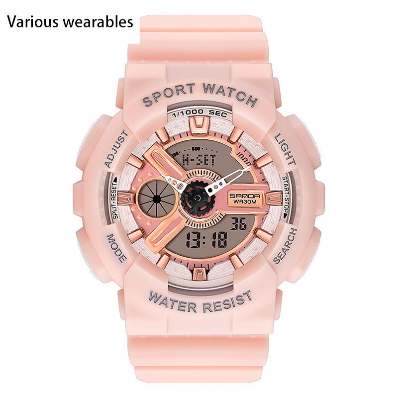 

Новые модные молодежные мужские и женские часы, водонепроницаемые, светящиеся, многофункциональные электронные часы