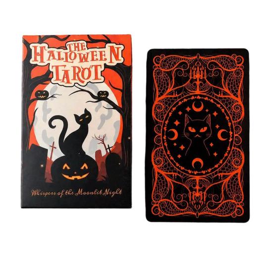 Happy Halloween Tarot Spooky Tarot Cards Deck with Guidebook
