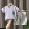 T-Shirts Bequeme Shorts Polyester Lässig Tägliche Kleidung Für Mädchen Set Baby Sommer Outfits Cartoon Jungen Kurzarm