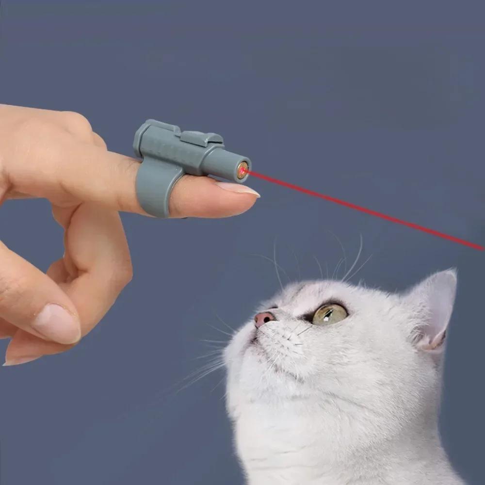 Portable Mini Laser Cat Toy - Finger Sleeve Design for Interactive Play and Endless Fun Pet Toy Used for Indoor Games and Training Exercises