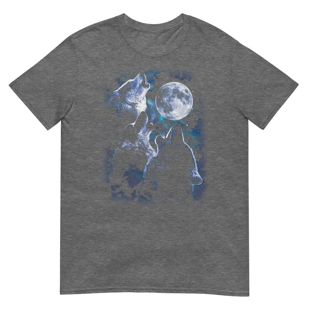 Wolf Howling At The Moon TShirt Wildlife Wolves Lovers Unisex TShirt