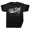 Magliette Novità Design Papà di Ragazze Il Papà della Ragazza Papà di Ragazze Papà Figlia cotone top magliette T-shirt Oversize Unisex Tshirt...