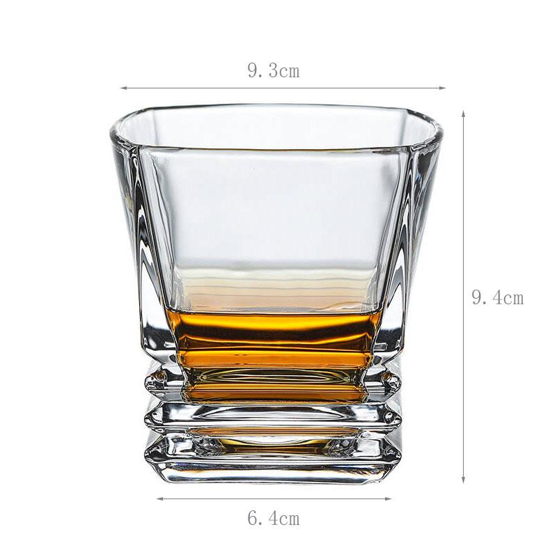 

330 мл Прозрачный Текстурный Квадратный Бокал для Вина Практичный и Красивый Стакан для Виски Бокал для Пива Чашка для Кофе Идеальные Подарки на День Рождения 1pcs