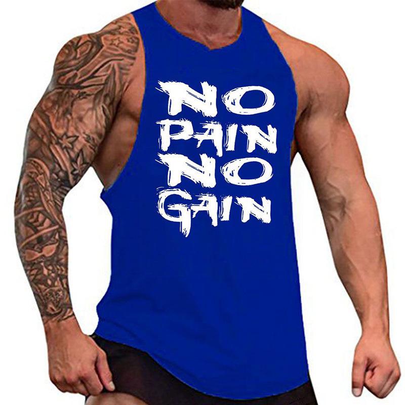 Men's Plus Size Sleeveless Sports Vest for Summer Fitness and Basketball