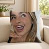 Person AAddison RRae funny Cushion Cover Soft Short Plush SkinFriendly Cushion Case for MultiScene Use