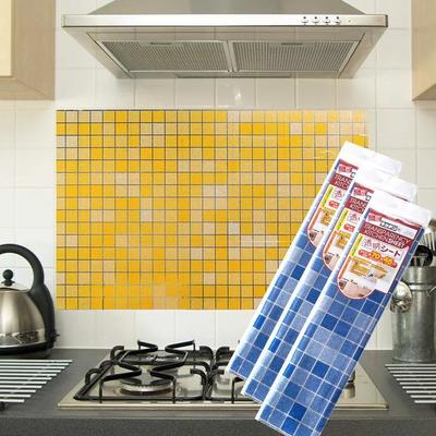 70*45cm Carta da Parati Autoadesiva da Cucina Bagno Adesivi in Alluminio Decorazioni Murali Cucina Stanza Motivo a Quadri Adesivo Murale