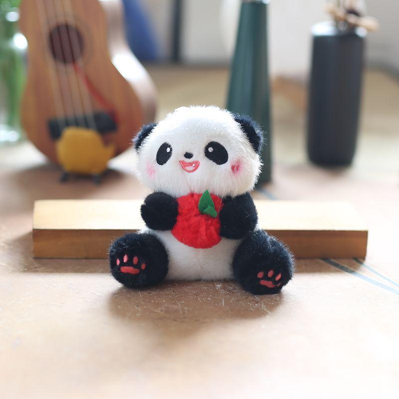 

Милая милая маленькая панда кулон плюшевая игрушка кукла мультяшная сумка подвесной брелок тряпичная кукла кукла 13 cm