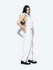 ASIF CALIE Wide Jogger Pants White Melange