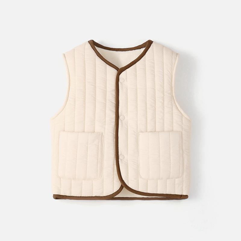 Kids' Warm Cotton-Padded Vest – Versatile Outerwear for Boys and Girls