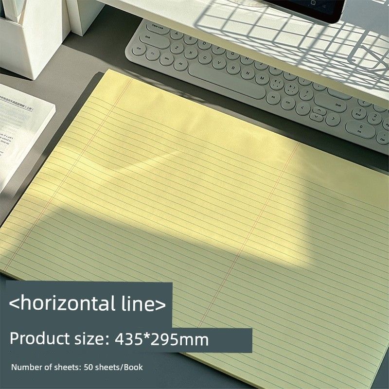 

Grade Three Class Two A3 Writing Planning Book Student Only Writing Pads Mind Guide Easy to Tear Scratch Paper Notebook [50 A3] horizontal lines