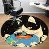 1pc Space Cat Office Round Area Rug, Under Office Chairs Bedroom Living Room Home Decor, Room Deco, Available in Various Sizes