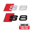 Car Body Rear Trunk ABS S3 S4 S5 S6 S7 S8 Badge Sticker Decor Auto Emblem Modification Accessories For  Audi A3 A4 B8 8P A6 C7 8V