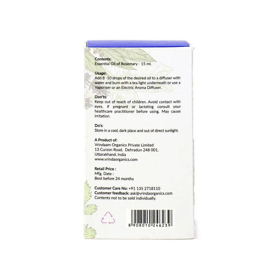 Rosemary Essential Oil (15 Ml), Rosemary Essential Oil Vrindaam