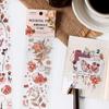 4 Styles 1Pcs/Bag Fresh Plants Long Strip Stickers Aesthetic Flowers Fruits Hand Account Decoration Stationery Stickers HMM