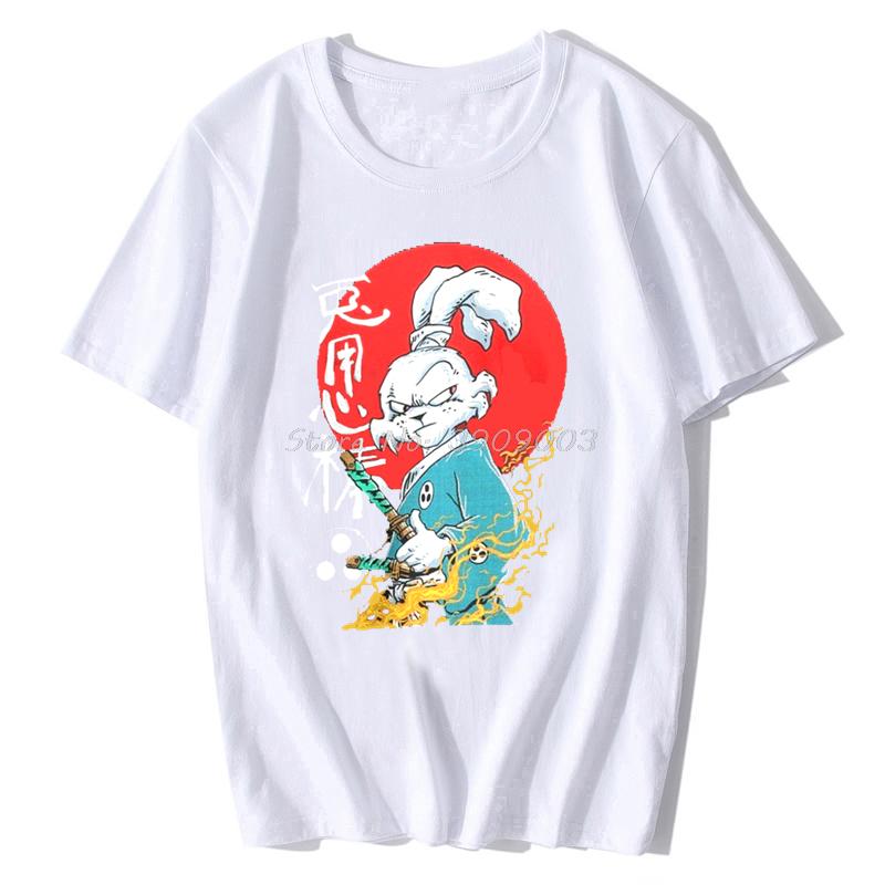 Usagi Yojimbo Rabbit Hip Hop Tshirt Streetwear Japan Samurai Akechi Mitsuhide Bushi T-Shirt Cotton Short Sleeve Tees
