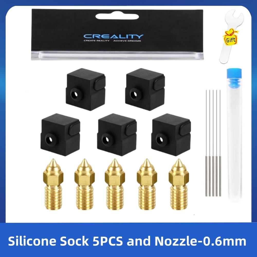 Creality Ender 3 V3 SE Silicone Sock and Nozzle,Silicone Cover and High-Speed Nozzle for Ender 5 S1, Ender 7 3D Printer