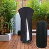 Waterproof 210D Oxford Black Umbrella Heater Cover for Garden Patio Fan-Shaped
