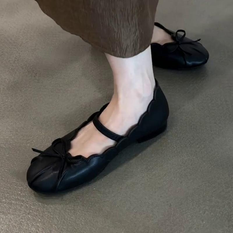 Bow Women Loafers Shoes Flats Shallow Soft Sport Shoes Autumn Sneakers 2025 New Trend Dress Designer Chaussure Femme
