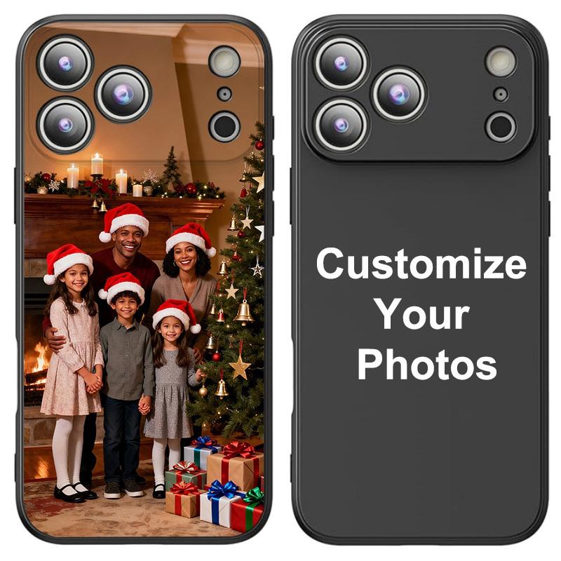 Coque Personnalisée Pour iPhone 17 Air 16 16E 15 14 13 12 11 Pro Max Mini SE XS XR 7 8 Plus Cadeaux de Noël Famille Et Couples
