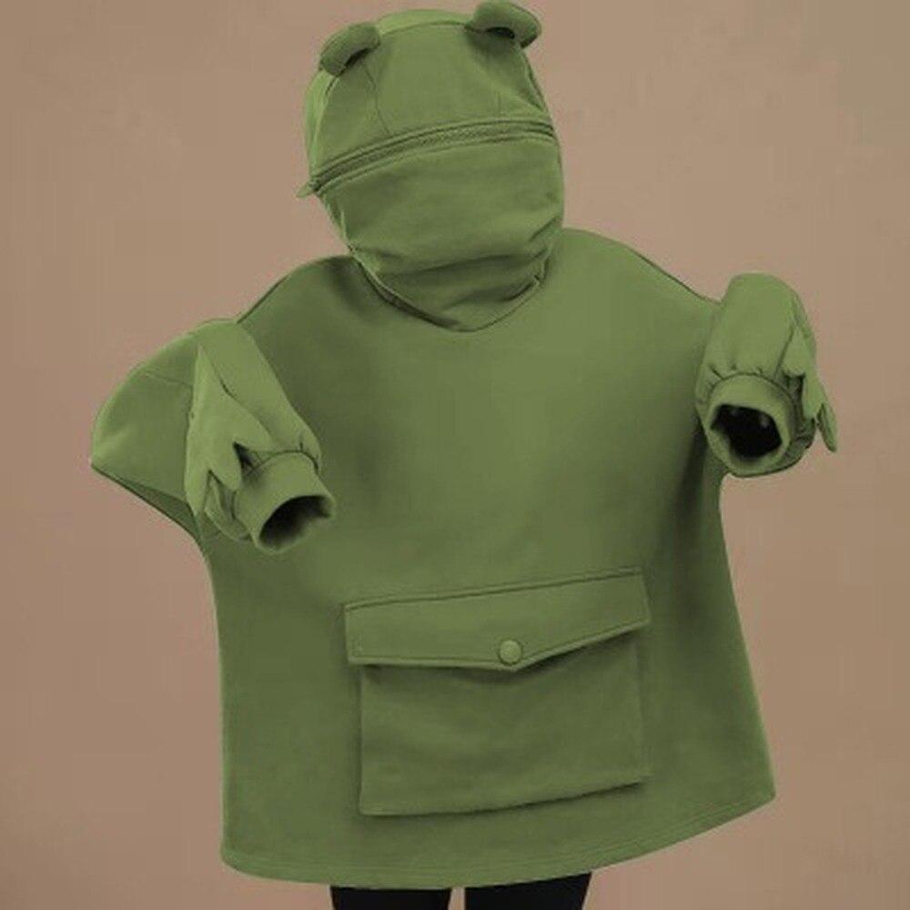 frog hood moletom com capuz