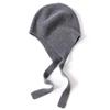 Windproof Knit Earflap Hat Solid Color Warm Skull Cap Korean Style Bonnet  Daily Commute