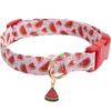 Hondenband met fruitpatroon en Fruit metalen hanger voor Kat Puppy Hond