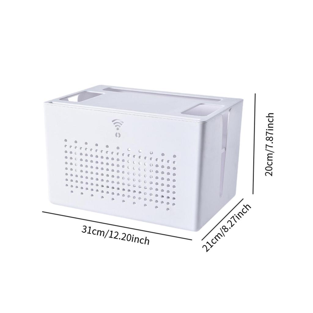 Router Storage Box Router Cover Space Saving Portable Multipurpose Wire Storage Organization Desktop Organizer for Home
