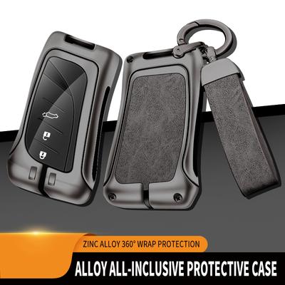 Capa de couro para chave de carro em liga de zinco para Lexus NX ES UX US RC LX GX IS RX 200 250h 350h LS 450h 260h 300h UX200 Peças para carro