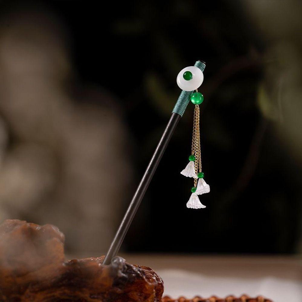 Imitation  For Women Hair Accessories Wooden Hair Fork Flower Hair Sticks Chinese Style Hairpin