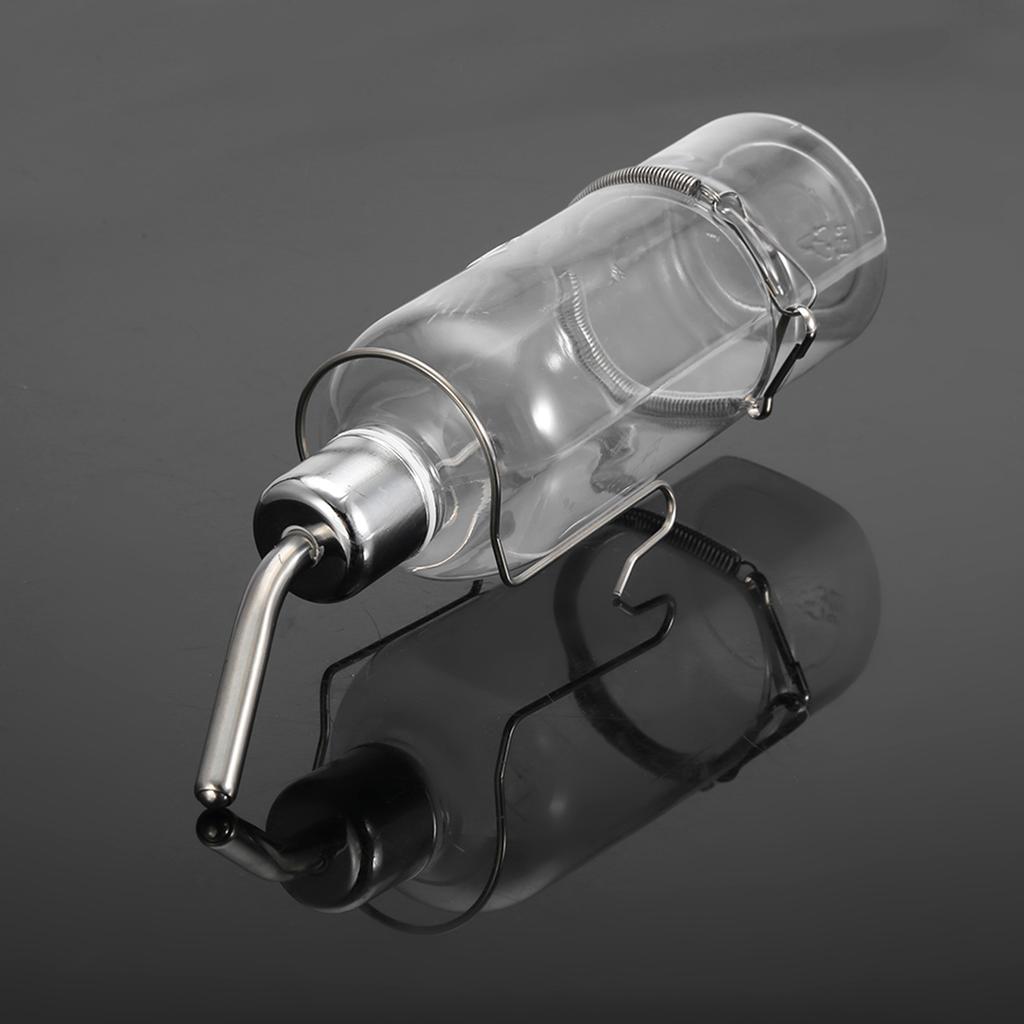 Automatyczny podajnik dla królika, papugi, ptaka, butelka do karmienia wodą ze smoczkiem z kulką ze stali nierdzewnej