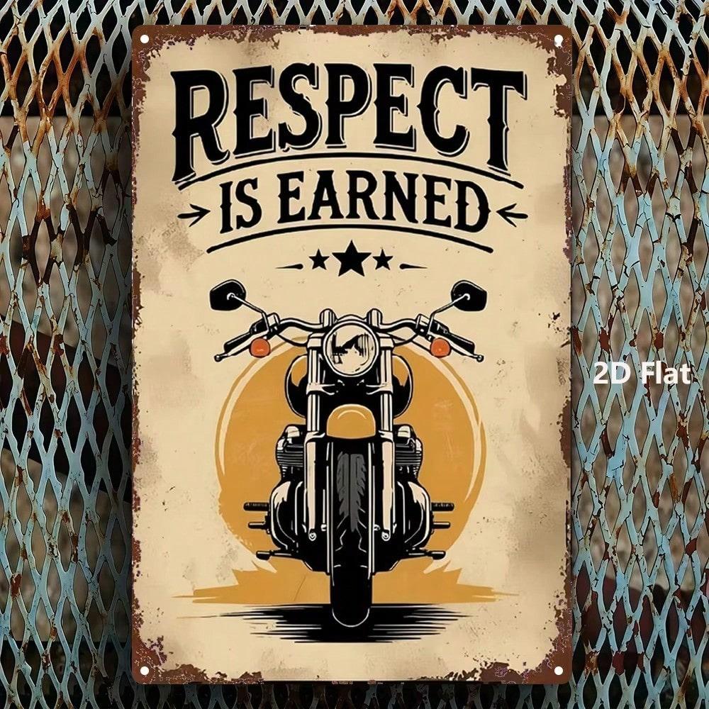 Motorcycle Metal Retro Sign Kitchen Bar Garden Decor