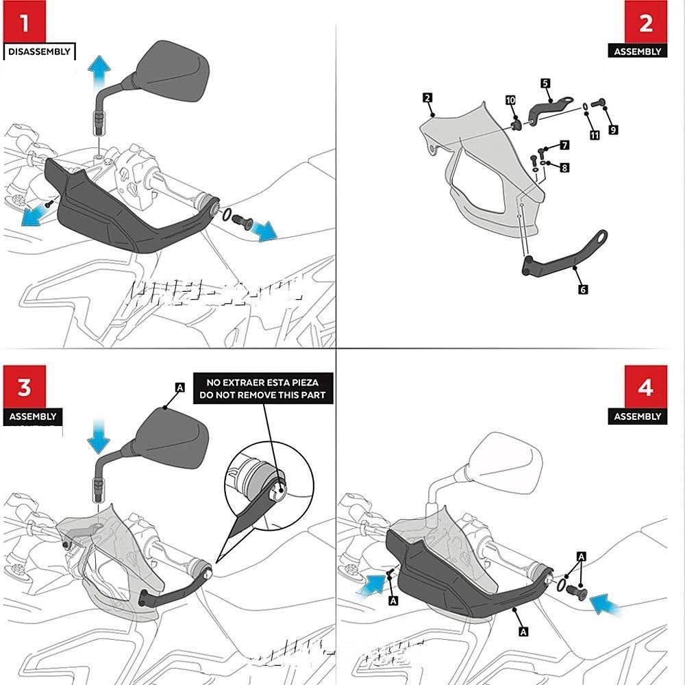 Knuckle Guard CRF1000L for Africa Twin for X-ADV XADV XADV750 Motorcycle Hand Guard Windshield