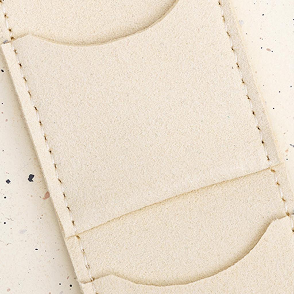 Pochette Organisateur de Bijoux Pliable avec 4 Compartiments pour Boucles d'Oreilles Bagues Rangement de Voyage Étui en Cuir Microfibre