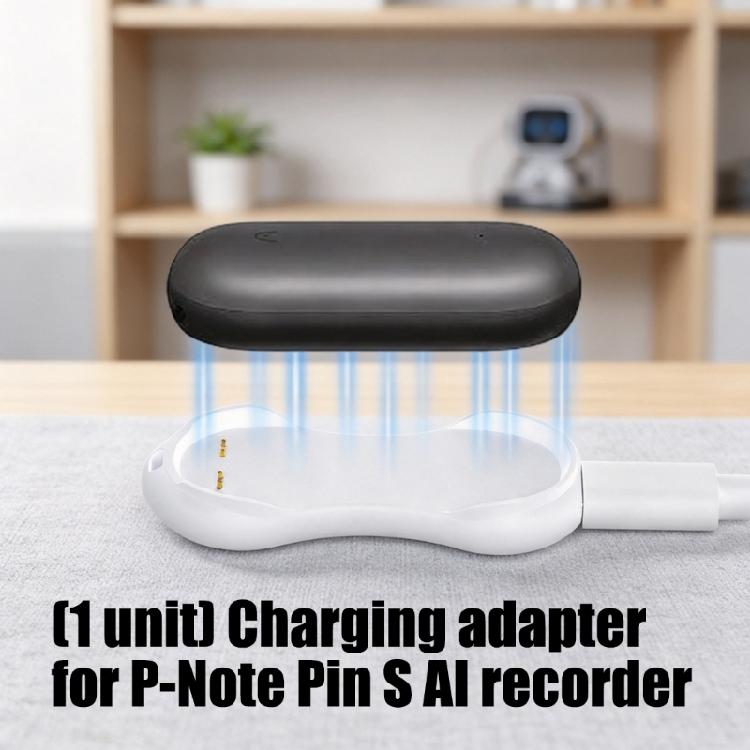 Recorder Charging Dock for NotePin S Voice Recorder ABS Desk Charging Base for Study Setups,Travel Backup Carry Charger