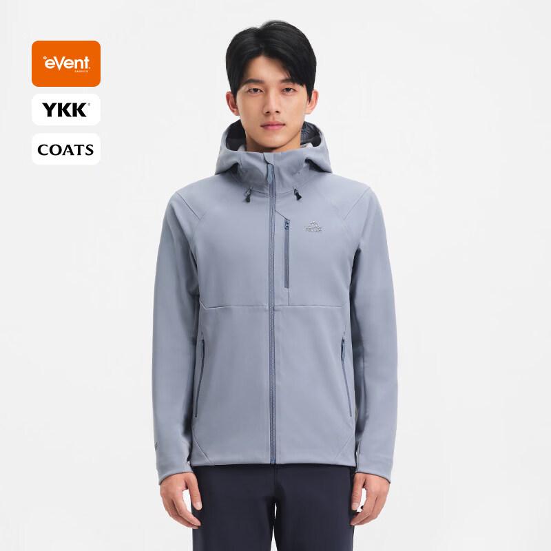 

Pelliot Men s Hooded Windproof Softshell Jacket L