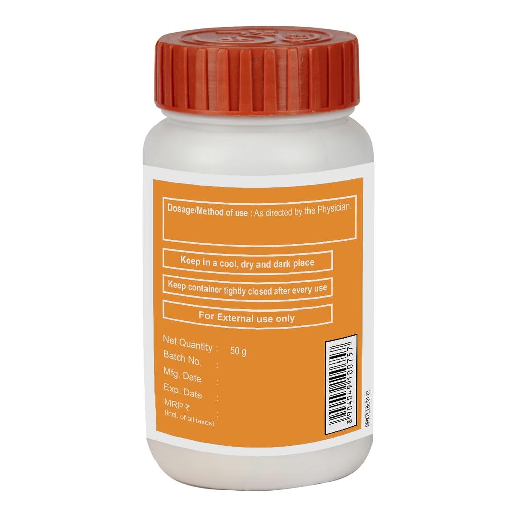 Patanjali Divya Knatilep Churna 50g Pack of 1 Natural Ayurvedic Herbal Face & Body Powder for Glowing Skin