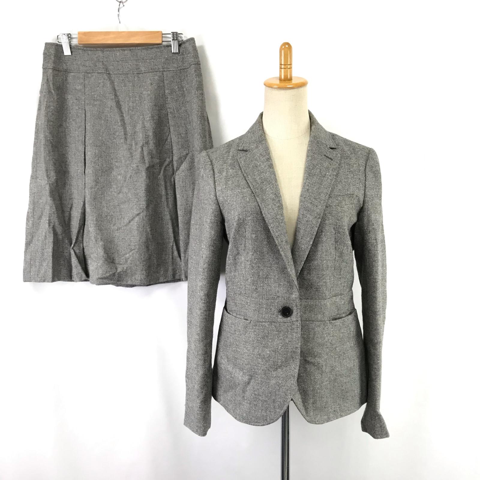 

ORIHICA Knee-Length Skirt Suit Set [13R/Women XL/Gray] Full Lining(USED)