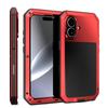 Heavy Duty Protection Armor Metal Aluminum Case for iPhone 17 16e 15 14 13 12 mini 11 Pro 7 8 Plus XS Max XR SE Shockproof Cover