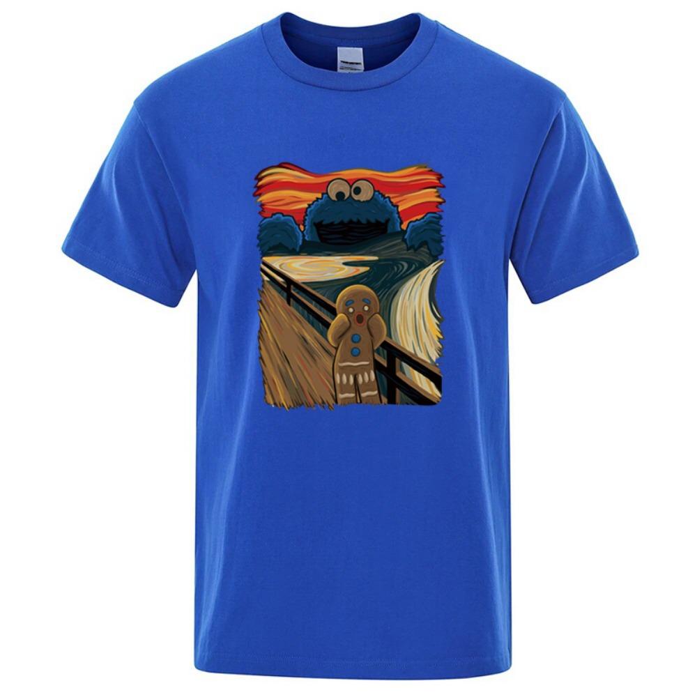 Summer Men's High-quality T-shirt Short-sleeved Printed Casual Loose Men's T-shirt O-neck Men's T-shirt
